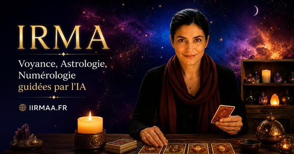 Iirmaa&nbsp;: Irma, voyance, astrologie et numérologie guidées par l'IA